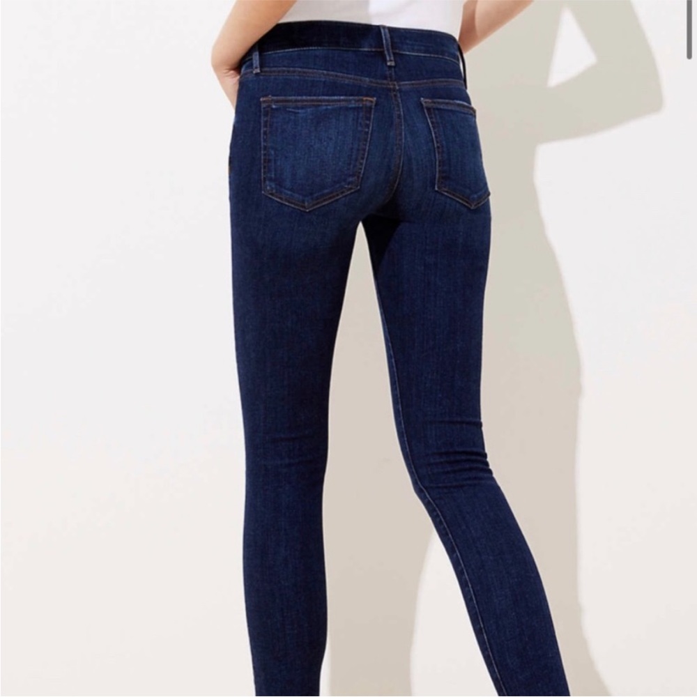 LOFT dark crop jeans - Picture 4 of 7